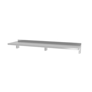 INOXI Hanging shelf for equipment, reinforced - with three brackets | 1700x300 mm INOXI Hanging shelf for equipment, reinforced - with three brackets | 1700x300 mm