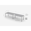INOXI 1 level overshelf | 1700x400 mm