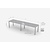 INOXI 1 level overshelf | 1700x400 mm