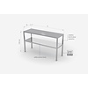 INOXI 2 level overshelves | 1000x300 mm