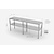 INOXI 2 level overshelves | 1500x400 mm