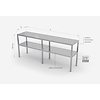 INOXI 2 level overshelves | 1800x400 mm INOXI 2 level overshelves | 1800x400 mm