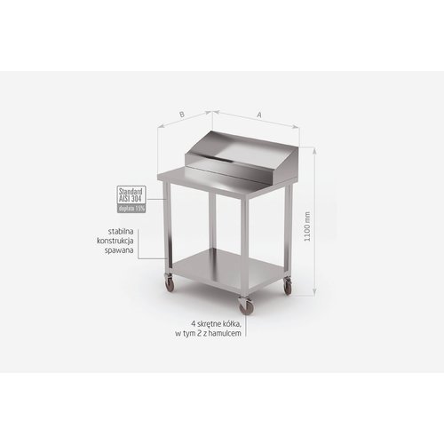 INOXI Pomocnik kelnerski | 650x500 mm INOXI Pomocnik kelnerski | 650x500 mm