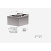 INOXI Built in Hand Wash Basin, Acid-Resistant, 400x400x(h)200 mm, Round Chamber