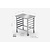 INOXI Trolley for GN containers with work surface | 425x580 mm