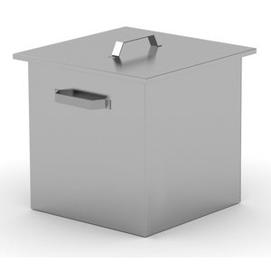 INOXI 89 L Stainless Steel Waste Bin, Lift Lid