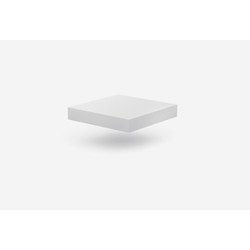 INOXI Stainless steel polyethylene butcher's block, dimensions 400x500x(h)50 mm