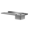 INOXI Blat ze zlewem | 2400x600 mm