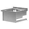 INOXI Wall mounted table with sink | 600x700 mm