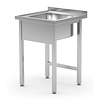 INOXI Table with sink without shelf | 600x700 mm INOXI Table with sink without shelf | 600x700 mm