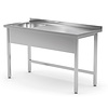 INOXI Stół ze zlewem bez półki - komora po lewej stronie | 1800x600 mm INOXI Stół ze zlewem bez półki - komora po lewej stronie | 1800x600 mm