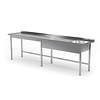 INOXI Table with sink without shelf - sink on right side | 2100x600 mm