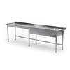 INOXI Table with sink without shelf - sink on right side | 2600x600 mm