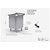 INOXI Table with sink and cabinet with hinged doors | 600x600 mm