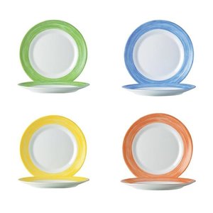 Hendi OUTLET - Talerz deserowy Brush niebieski [kpl.]