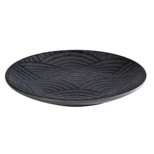 APS Shallow Melamine Plate, Ø145 mm, Dark Wave