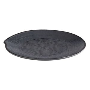 APS Talerz z melaminy, płytki, Ø220 mm, Dark Wave APS Talerz z melaminy, płytki, Ø220 mm, Dark Wave