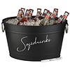 APS Cooler z metalu do butelek 11 L, czarny APS Cooler z metalu do butelek 11 L, czarny