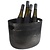 APS Aluminium Wine or Champagne Container 7 L, 235x300 mm, Black with 2 Handles