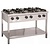 Asber Gas Cooker with 6 Natural Gas Burners on an Open Base, 34 kW