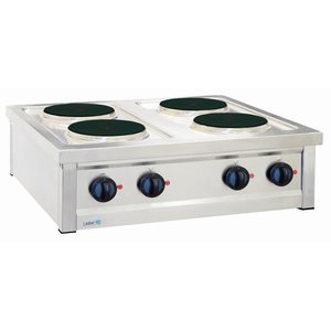 Asber Countertop Electric Cooker with 4 Round Hot Plates ø 223 mm, 10,4 kW Asber Countertop Electric Cooker with 4 Round Hot Plates ø 223 mm, 10,4 kW