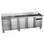 Asber Tripple Door Refrigerated Table with Splashback and 2 Drawers 270 L, from -2 °C to 8 °C, Side-Mounted Compressor