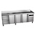 Asber Tripple Door Refrigerated Table with Splashback and 2 Drawers 298 L, from -2 °C to 8 °C, Side-Mounted Compressor