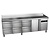 Asber Single Door Refrigerated Table with Splashback and 6 Drawers 282 L, from -2 °C to 8 °C, Side-Mounted Compressor
