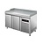 Asber Double Doors Pizza Prep Table, 372 L, Side-Mounted Compressor, Left and Right Doors