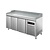 Asber Tripple Doors Pizza Prep Table, 588 L, Side-Mounted Compressor