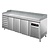 Asber Tripple Doors Pizza Prep Table with 7 drawers, 588 L, Side-Mounted Compressor