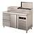 Asber One Door Pizza Prep Table with 2 drawers, 274 L, 8-10 x GN 1/4, Side-Mounted Compressor