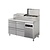 Asber Four drawers Pizza Prep Table, 274 L, 8-10 x GN 1/4 Extension, Side-Mounted Compressor