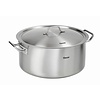 Bartscher Stainless Steel Low Pot with Lid 25 L Ø 430 mm