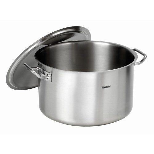 Bartscher Stainless Steel Medium Pot with Lid 30 L Ø 430 mm Bartscher Stainless Steel Medium Pot with Lid 30 L Ø 430 mm