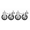 Bartscher Wheel set, 4 pieces Bartscher Wheel set, 4 pieces