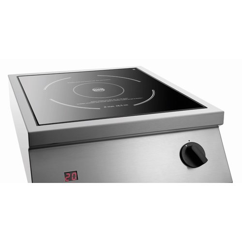 Bartscher Countertop Induction Hob z with 1 Hot Zone and 20 Steps Adjustable, 3,5 kW