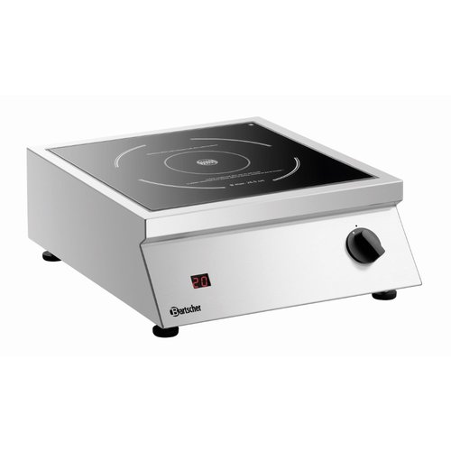 Bartscher Countertop Induction Hob z with 1 Hot Zone and 20 Steps Adjustable, 3,5 kW