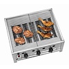 Bartscher Countertop Gas Grill 600 x 475 mm, Galvanized, 3 Heating Zones, 10 kW