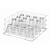 Bartscher White Dishwasher Glasses Basket 4 compartments / 400 x 400 x 185 mm