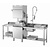 Bartscher Zmywarka kapturowa 500 x 500 mm, do 60 koszy/h