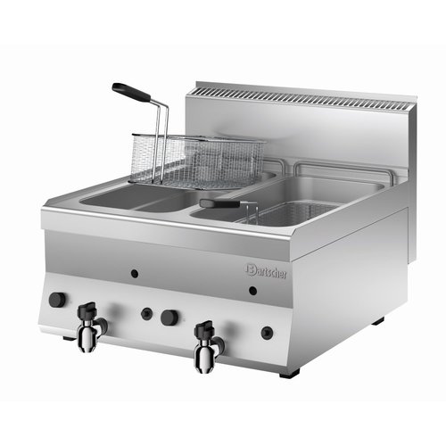 Bartscher Frytownica gazowa 2-komorowa nastawna 2 x 8 L, 14 kW Bartscher Frytownica gazowa 2-komorowa nastawna 2 x 8 L, 14 kW