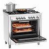 Bartscher Gas Cooker with 5 Burners and Electric Oven, 104 L, 13,8 kW Bartscher Gas Cooker with 5 Burners and Electric Oven, 104 L, 13,8 kW