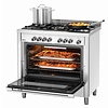 Bartscher Gas Cooker with 5 Burners and Electric Oven, 104 L, 13,8 kW Bartscher Gas Cooker with 5 Burners and Electric Oven, 104 L, 13,8 kW