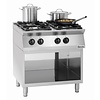 Bartscher Gas Cooker with 4 Burners on an Open Base, 19 kW