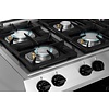 Bartscher Gas Cooker with 4 Burners on an Open Base, 19 kW