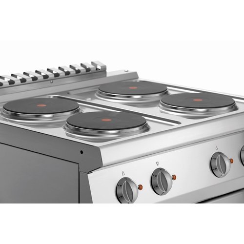 Bartscher Electric Cooker with 4 Round Hotplates and Electric Oven GN 1/1, 58 L, 14,05 kW Bartscher Electric Cooker with 4 Round Hotplates and Electric Oven GN 1/1, 58 L, 14,05 kW