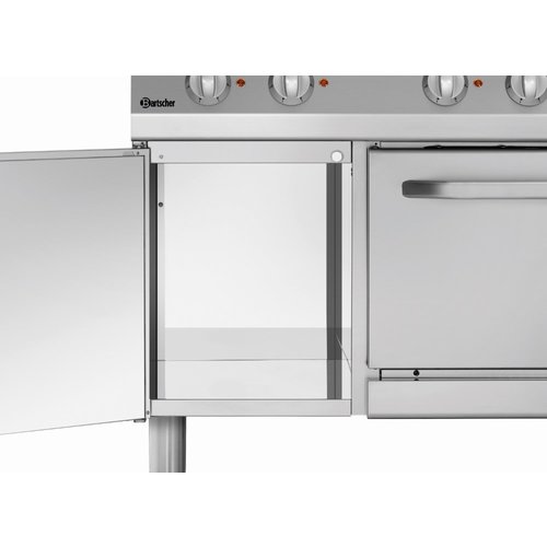 Bartscher Electric Cooker with 6 Round Hotplates and Electric Oven GN 1/1, 58 L, 19,25 kW Bartscher Electric Cooker with 6 Round Hotplates and Electric Oven GN 1/1, 58 L, 19,25 kW