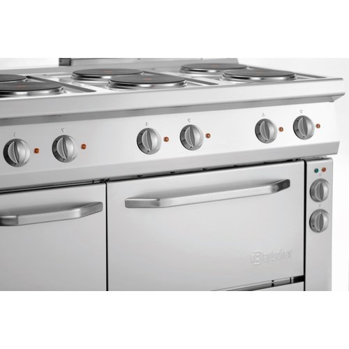 Bartscher Electric Cooker with 6 Round Hotplates and Electric Oven GN 1/1, 58 L, 19,25 kW Bartscher Electric Cooker with 6 Round Hotplates and Electric Oven GN 1/1, 58 L, 19,25 kW