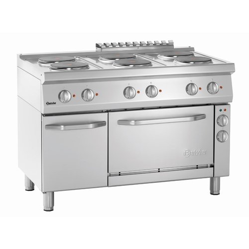 Bartscher Electric Cooker with 6 Round Hotplates and Electric Oven GN 1/1, 58 L, 19,25 kW Bartscher Electric Cooker with 6 Round Hotplates and Electric Oven GN 1/1, 58 L, 19,25 kW
